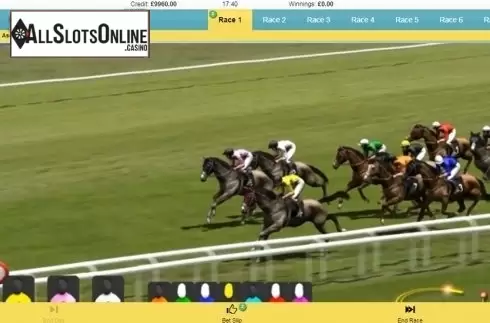 Reel screen. Rush Horses Live from Inspired Gaming