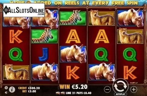 Win Screen. Safari King (Pragmatic Play) from Pragmatic Play