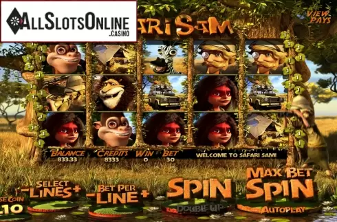 Reels. Safari Sam from Betsoft