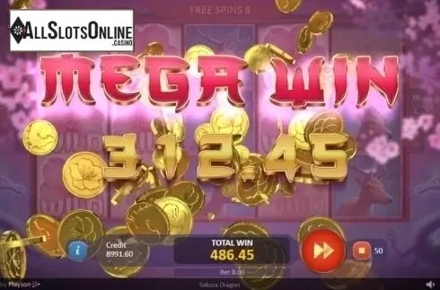 Free Spins. Sakura Dragon from Playson