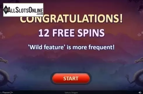Free Spins. Sakura Dragon from Playson