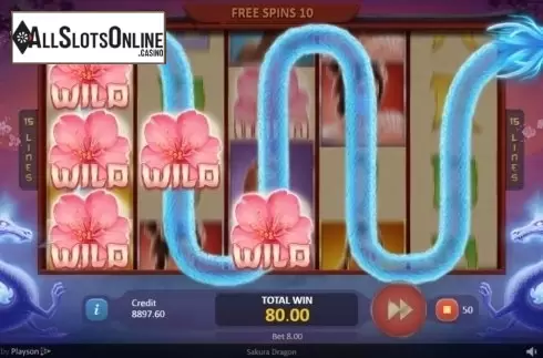 Free Spins. Sakura Dragon from Playson