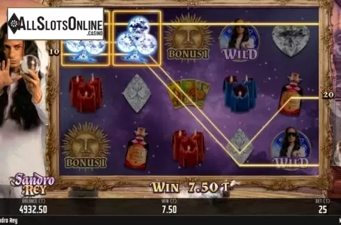 Win screen. Sandro Rey from MGA