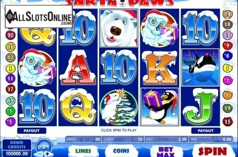 Screen3. Santa Paws from Microgaming