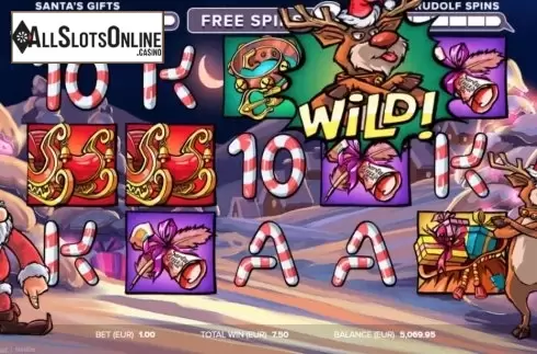 Free Spins 2. Santa vs Rudolf from NetEnt
