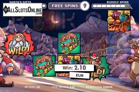 Free Spins 3. Santa vs Rudolf from NetEnt