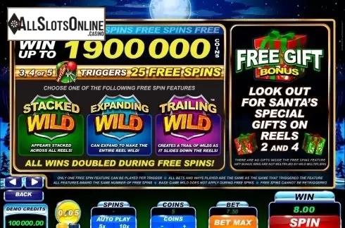 Screen2. Santa's Wild Ride from Microgaming