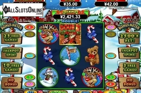Win Screen. Santastic from RTG