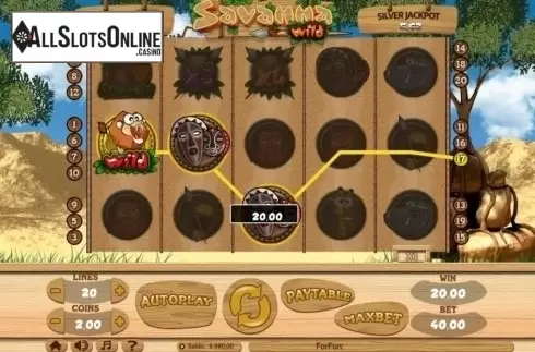 Win Screen. Savanna Wild from Tuko Productions