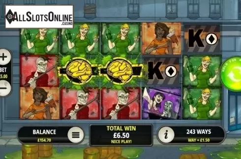 Win Screen. Scatter Brains 2 from Playtech