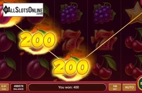 Win screen 2. Searing Hot from InBet Games