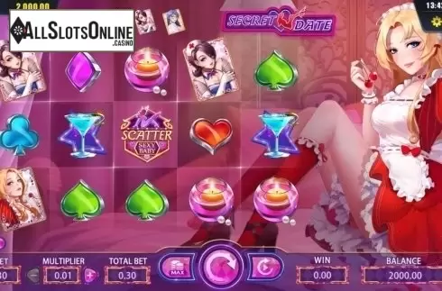 Game Screen. Secret Date from Dream Tech