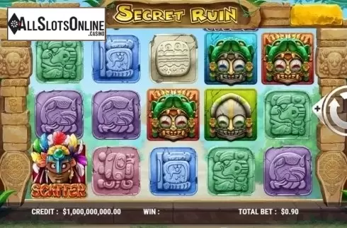 Reel Screen. Secret Ruin from Slot Factory