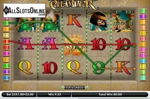 Win Screen . Secret of the Pharaoh's Chamber from Gamesys