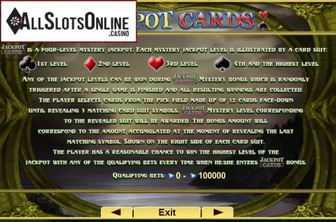 Screen6. Secrets of Alchemy from EGT