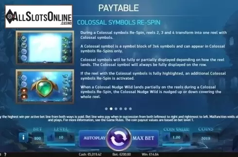 Features 2. Secrets of Atlantis from NetEnt