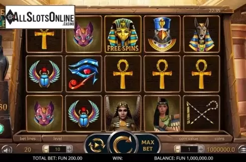 Reel Screen. Secrets of the Nile from Leap Gaming