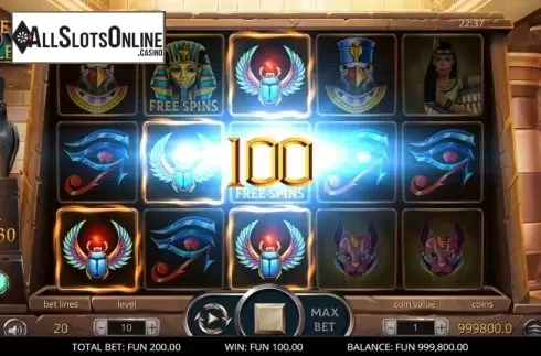 Win Screen 2. Secrets of the Nile from Leap Gaming