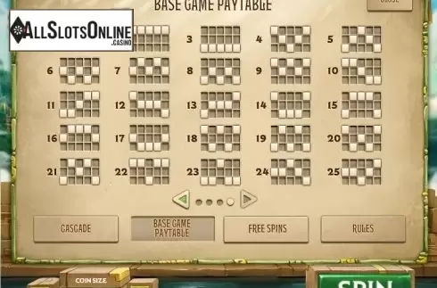Paytable 5. Secrets of the Phoenix from Roxor Gaming