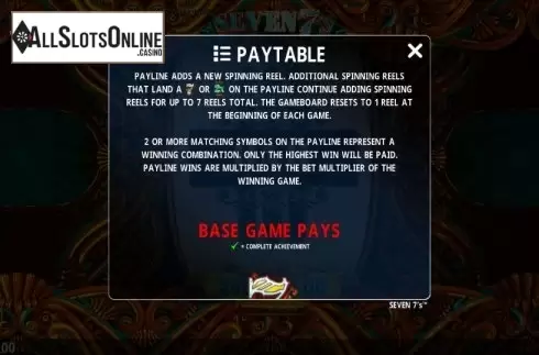 Game Rules 2. Seven 7's from Crazy Tooth Studio
