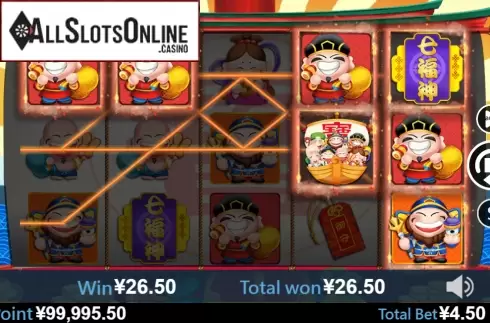 Win screen 1. Seven Lucky God from Virtual Tech
