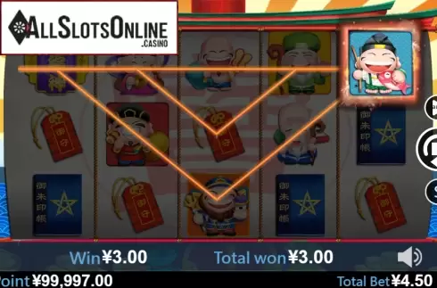 Win screen 3. Seven Lucky God from Virtual Tech