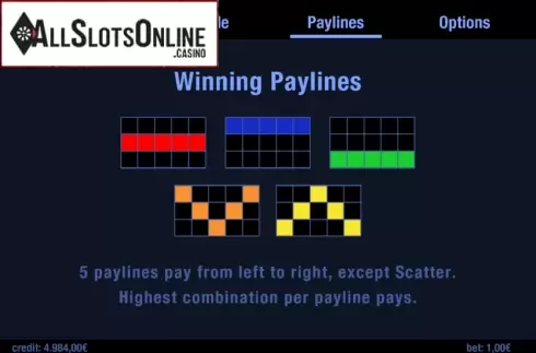 Paylines. Seven Seven from Swintt