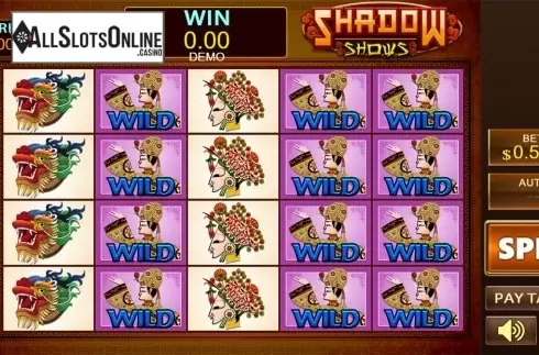 Reels screen. Shadow Shows from PlayStar