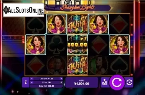Win Screen. Shanghai Lights from RTG