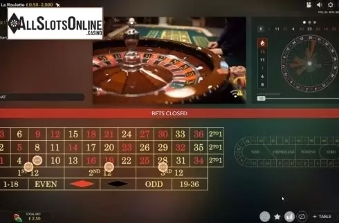 Game Screen. Shangri La Roulette from Evolution Gaming