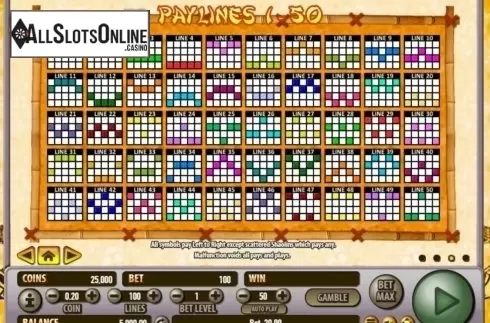Winlines. Shaolin Fortunes 100 from Habanero