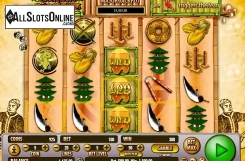 Wild Win screen. Shaolin Fortunes 100 from Habanero