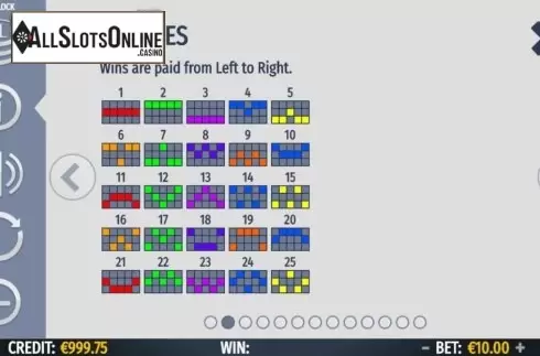 Paytable screen 2. Sherlock (Octavian Gaming) from Octavian Gaming