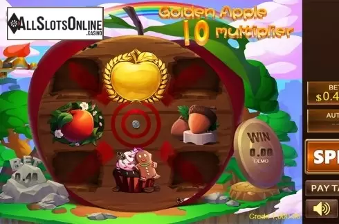Reels screen. Shoot Golden Apple from PlayStar