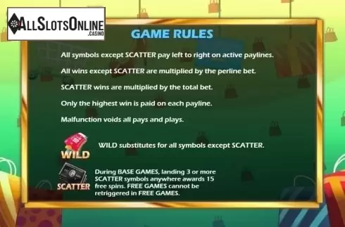 Game Rules. Shopping Fiend from KA Gaming