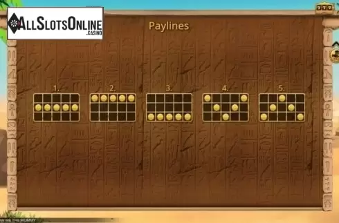 Lines. Show Me the Mummy from Booming Games