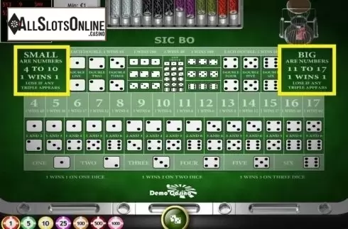 Game Screen 1. Sic Bo (Playtech) from Playtech