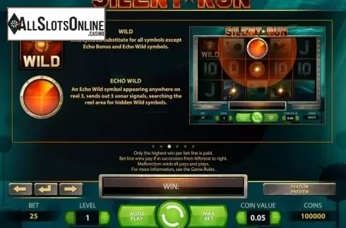 Screen8. Silent Run from NetEnt