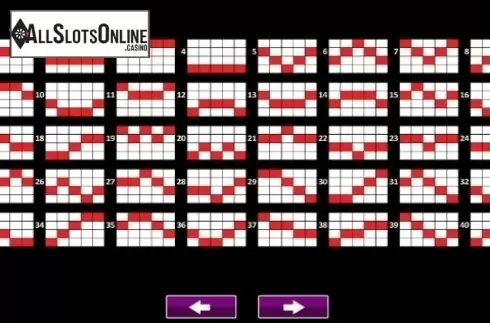 Paytable 5. Silk And Steel from High 5 Games