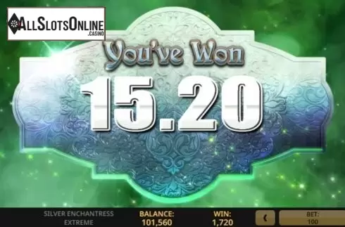 Win screen 3. Silver Enchantress Extreme from High 5 Games