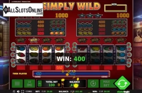 Win Screen 2. Simply Wild (StakeLogic) from StakeLogic