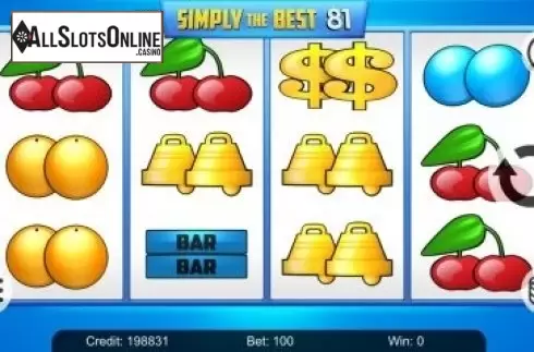 Reel Screen. Simply the Best 81 (Kajot Games) from KAJOT