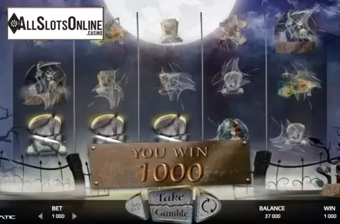 Win Screen. Sin Reels from Promatic Games