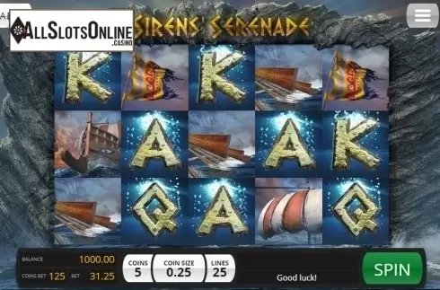 Game Workflow screen. Sirens Serenade from Saucify
