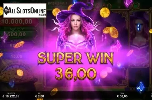 Win Screen 3. Sisters of Oz Jackpots from Triple Edge Studios