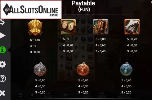 Paytable 5. SjakkMatt from Relax Gaming