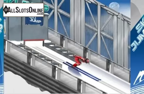 Bonus game screen 2. Ski Jump from Genesis