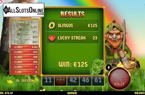 Screen9. Slingo Lucky Streak from Slingo Originals