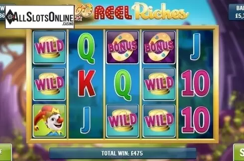 Win screen. Slingo Reel Riches from Slingo Originals