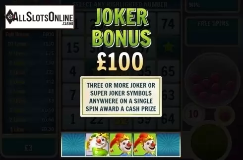 Paytable 2. Slingo Riches from Slingo Originals